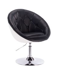 Vanity Chair Impressive Silver Base Black Color - 5400163