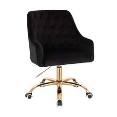 Elegant Stylish Chair Black Gold-5400324