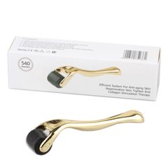 Derma roller για μεσοθεραπεία με βελόνες τιτανίου 0,25 mm Gold -6970151