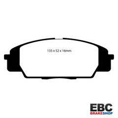 Τακάκια φρένων EBC BRAKES DP41254R HONDA CIVIC TYPE R 2001-2005  HONDA S2000