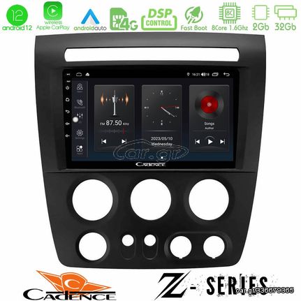 Cadence Z Series Hummer H3 2005-2009 8core Android12 2+32GB Navigation Multimedia Tablet 9″
