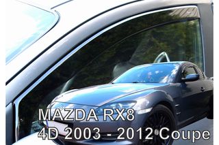 ΑΝΕΜΟΘΡΑΥΣΤΕΣ ΑΥΤΟΚΙΝΗΤΟΥ ΓΙΑ MAZDA RX8 4D 2003-2012 COUPE ΖΕΥΓΑΡΙ  ΑΠΟ ΕΥΚΑΜΠΤΟ ΦΙΜΕ ΠΛΑΣΤΙΚΟ HEKO - 2 ΤΕΜ.