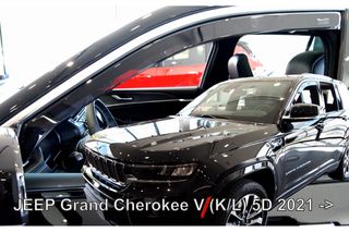 ΣΕΤ ΑΝΕΜΟΘΡΑΥΣΤΕΣ ΑΥΤΟΚΙΝΗΤΟΥ ΓΙΑ JEEP GRAND CHEROKEE WL 5D 2021+ ΑΠΟ ΕΥΚΑΜΠΤΟ ΦΙΜΕ ΠΛΑΣΤΙΚΟ HEKO - 4 ΤΕΜ.