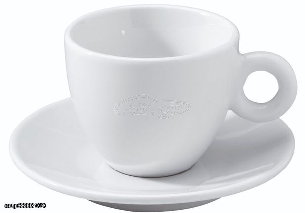 Φλυντζανάκι Espresso Roma Λευκό Πορσελάνη 70ML Σετ 12 Τεμαχίων - Καινούργιο.