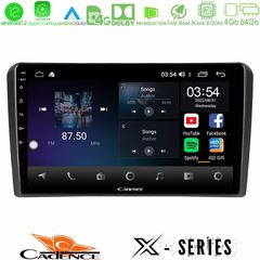 Cadence X Series Audi A3 8P 8core Android12 4+64GB Navigation Multimedia Tablet 9″