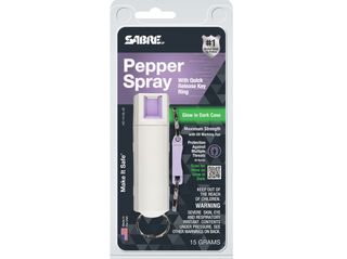 Pepper Spray Sabre HC-14-GL-02 Glimmer Light (Φωσφορίζων) με Κρίκο Γρήγορης Απελευθέρωσης 