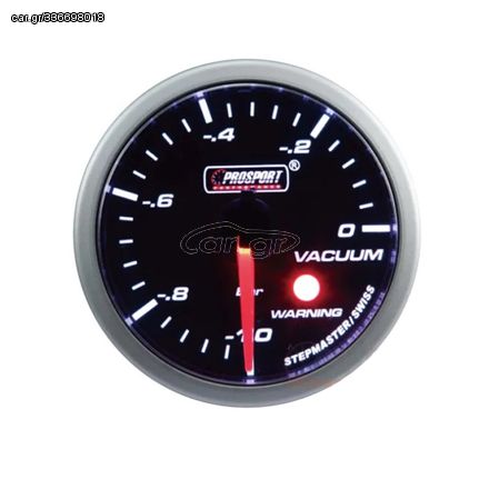 Όργανο Υποπίεσης Αέρα Vacuum Prosport Μαύρο 52mm (CAR0000591)