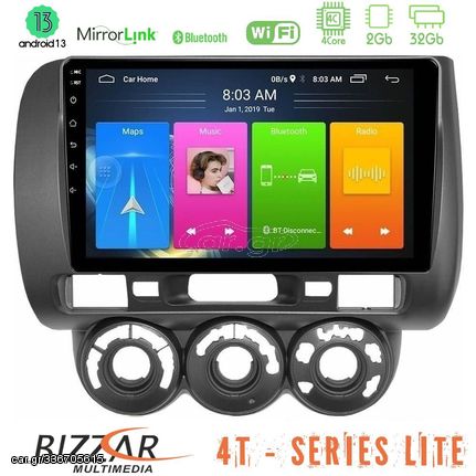 Bizzar U-LVB-HD100N 4T Series Honda Jazz 2002-2008 (Manual A/C) 4Core Android12 2+32GB Navigation Multimedia Tablet 9"