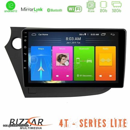 Bizzar U-LVB-HD0821 4T Series Honda Insight 2009-2015 4core Android12 2+32GB Navigation Multimedia Tablet 9"