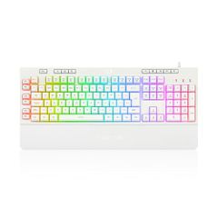 Redragon K512W Shiva Gaming Πληκτρολόγιο με RGB φωτισμό (Αγγλικό US) Λευκό