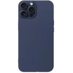 Matt TPU case for iPhone 15 Pro dark blue