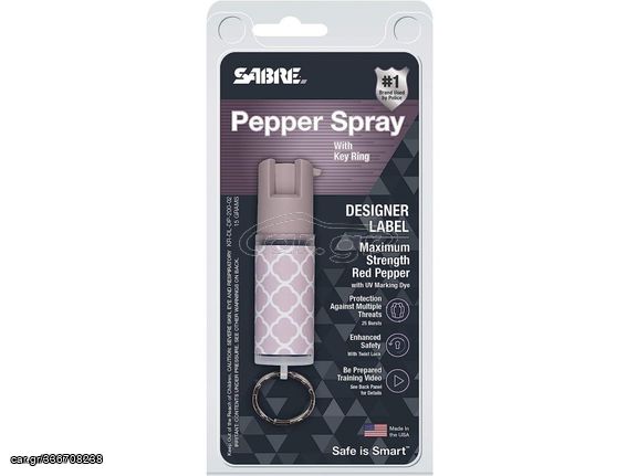 Pepper Spray Sabre KR-DL-DP-200-02 16ml Pink με Κρίκο 