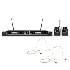 LD Systems U506 BPHH 2 Wireless Microphone System with 2 x Bodypack and 2 x Headset beige - LD SYSTEMS