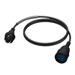 Adam Hall 8101K2 PROCAB CAB470-F 2m Schuko Male to Female French Connector 3x1.5mm2 - Adam Hall