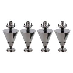 MONACOR SPS-30/SC Large Speaker Spikes Absorbers Chromium Set 4Pcs - MONACOR