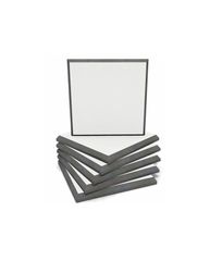 EQ Acoustics Colourpanel 60 Acoustic Foam Tile 60x60x5cm set 6 piece WHITE - EQ Acoustics