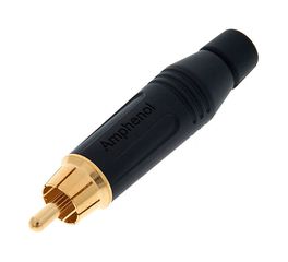 Adam Hall ACPRBLK - RCA Plug black with Gold Contacts - Adam Hall