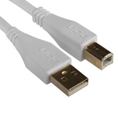 UDG U95005WT Ultimate Audio Cable USB 2.0 A-B White Angled 2m - UDG-thumb-1