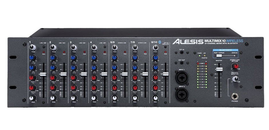 ALESIS MultiMix-10-WIRELESS Rackmount Mixer - ALESIS