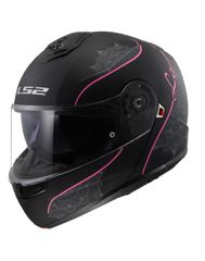 LS2 FF908 Strobe II Lux Matt Black/Pink