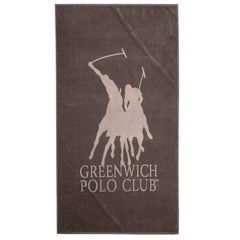 3786 Πετσέτα Θαλάσσης 90X170 Καφέ Greenwich Polo Club