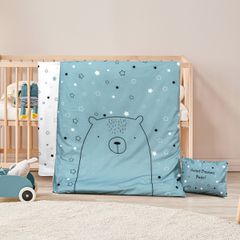 Σετ σεντόνια βρεφικά Bear Art 5185 διαστάσεων 120x160cm εμπριμέ