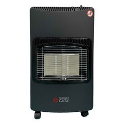 Θερμάστρα υγραερίου TG-FLD με θερμική ισχύ 4.2KW με αυτόματη ανάφλεξη ροδάκια για εύκολη μεταφορά σε μαύρο χρώμα