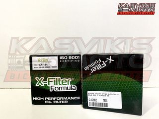 ΦΙΛΤΡΟ ΛΑΔΙΟΥ HF 184 (XF 184) X-FILTER JAPAN ΓΙΑ PIAGGIO BEVERLY 500 06-13 / MP3 500ie 11-15 / GILERA NEXUS 500 03-08 / APRILIA SCARABEO 500 03-10 ΚΑΙ ΠΟΛΛΑ ΑΛΛΑ ΜΟΝΤΕΛΑ