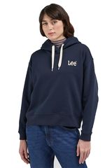 Lee essential hoodie - unionall black Γυναικείο Relaxed Fit - L53PLJA76