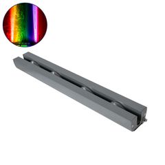 GLOBOSTAR® WINDOWARTE 90725 Φωτιστικό Ανάδειξης Παραθύρων LED 36W 2880lm 8° x 180° DC 24V Αδιάβροχο IP67 Πολύχρωμο RGBW Dimmable DMX512 - CREE XPE Chip - Γκρι Ανθρακί - Μ50 x Π7 x Υ4.5cm - 3 Χρόνια Εγ