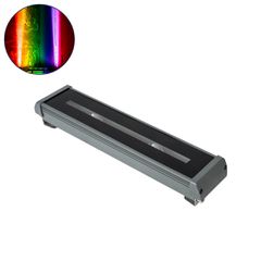 GLOBOSTAR® WINDOWRAFI 90729 Φωτιστικό Ανάδειξης Παραθύρων LED 18W 1440lm 8° x 180° DC 24V Αδιάβροχο IP67 Πολύχρωμο RGBW Dimmable DMX512 - CREE XPE Chip - Γκρι Ανθρακί - Μ30.5 x Π6.7 x Υ4.5cm - 3 Χρόνι