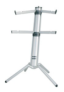 KONIG & MEYER 18860 Keyboard Stand Double Silver - KONIG & MEYER