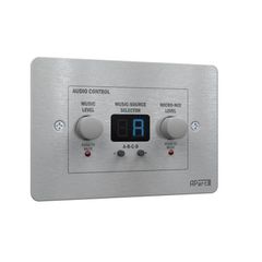 BIAMP ZONE 4R ZONE4 wall control panel for music level & source select - Biamp