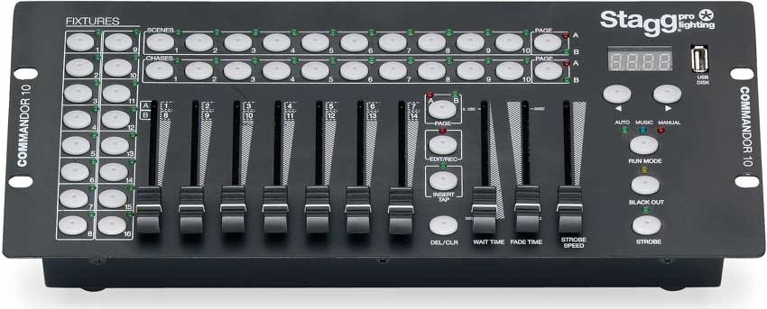 STAGG COMMANDOR 10-2 DMX Controller - Stagg