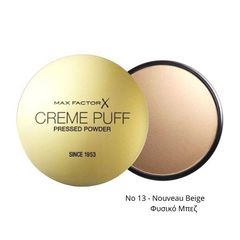 Max Factor Creme Puff Pressed Powder Compact 13 Nouveau Beige Φυσικό Μπεζ 14gr