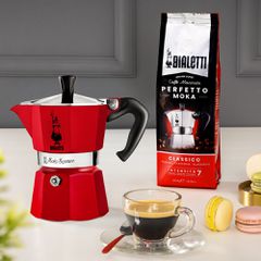 Bialetti Moka Express Moka pot Red-thumb-1
