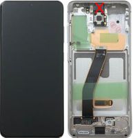Samsung (GH82-31432B) OLED Touchscreen (excl cam) - Cloud White, Galaxy S20; SM-G981