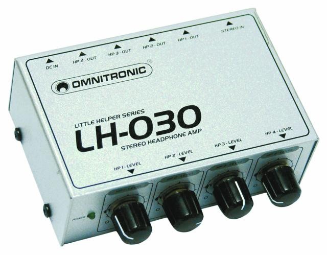 OMNITRONIC LH-030 4xHEADPHONE AMPLIFIER - OMNITRONIC