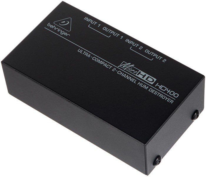 BEHRINGER HD400 Ultra-Compact 2-Channel Hum Destroyer - Behringer