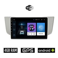 LEXUS RX 300 - 400 (2003 - 2008) Android οθόνη αυτοκίνητου 4GB με GPS WI-FI (ηχοσύστημα αφής 9" ιντσών OEM Youtube Playstore MP3 USB Radio Bluetooth Mirrorlink εργοστασιακή, 4x60W, AUX)