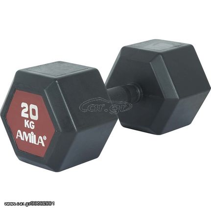 Αλτηράκι Amila εξάγωνο 20kg / Μαύρο - 20 kg  / EL-90595_1_72