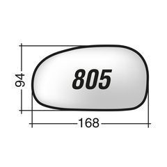 Κρύσταλλο καθρέπτη δεξί και αριστερό SEAT LEON 2005 - 2009