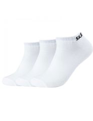 Skechers Unisex Μονόχρωμες Κάλτσες Light Grey Melange 3Pack SK43022-1000