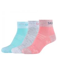 Skechers 3PPK Wm Mesh Ventilation Quarter Socks SK420223060