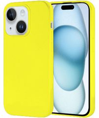 Θήκη σιλικόνης TPU Ultra Slim 0.3mm soft mat για iPhone 15 Plus - Κίτρινο