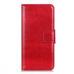 Δερμάτινη Θήκη Πορτοφόλι με Βάση Στήριξης για iPhone 12 mini - Κόκκινο