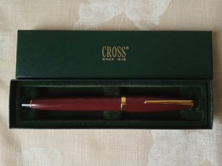 Στυλό CROSS USA Rollerball Bordeaux & Gold plated, 172-2G. Δεν έχει χρησιμοποιηθεί ποτέ. Από την προσωπική μου συλλογή.