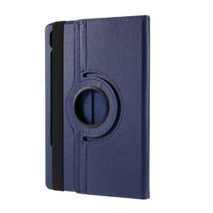 Περιστρεφόμενη Δερμάτινη Θήκη Βιβλίο με Βάση Στήριξης για Samsung Galaxy Tab S6 T860 (Wi-Fi) / T865 (LTE) - Σκούρο Μπλε