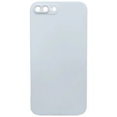 Matt TPU case protect lens for iPhone 7 Plus / 8 Plus white