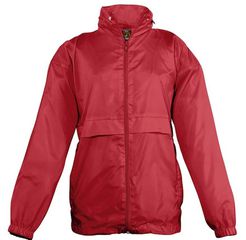 SOL'S SURF KIDS 32300 ΠΑΙΔΙΚΟ ΑΝΤΙΑΝΕΜΙΚΟ ΑΔΙΑΒΡΟΧΟ MONOΧΡΩΜΟ JACKET RED-145